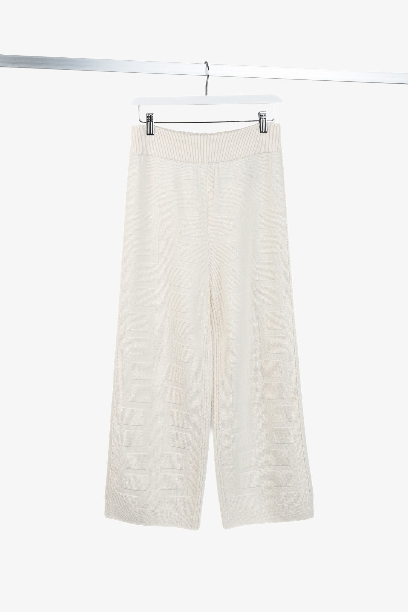 Hermes Hermes Cream Monogram Wool-Knit Sweater Vest & Pants Set Size M / US 6-8 / IT 42-44 - 15 Thumbnail