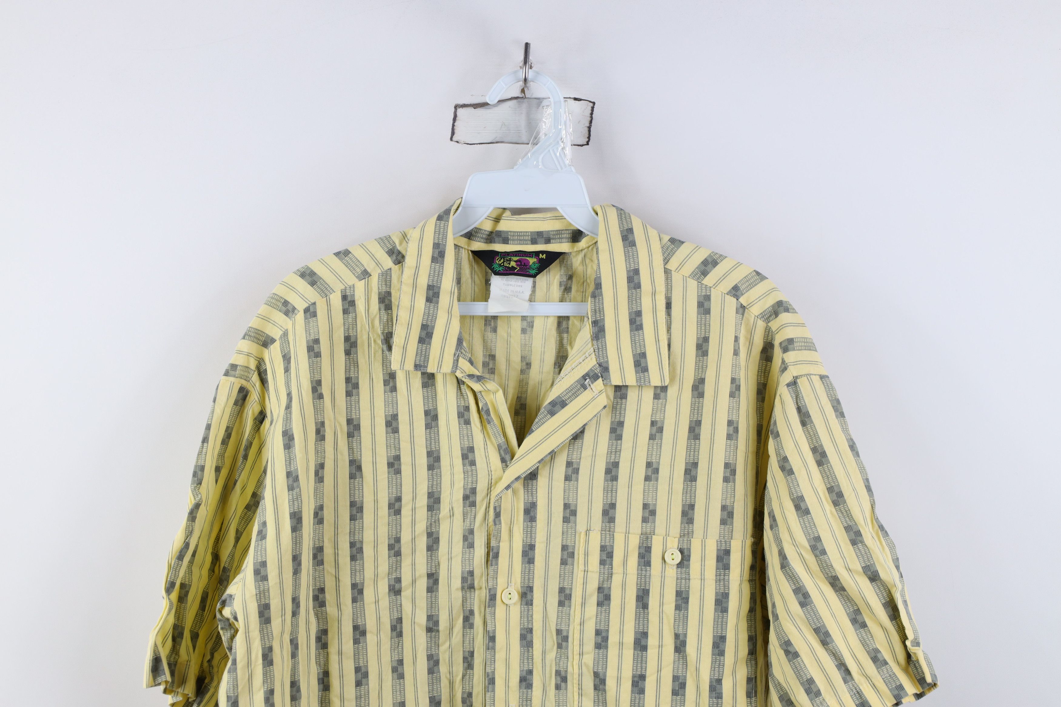 Vintage Vintage 90s Streetwear Geometric Collar Button Shirt USA Size US M / EU 48-50 / 2 - 2 Thumbnail