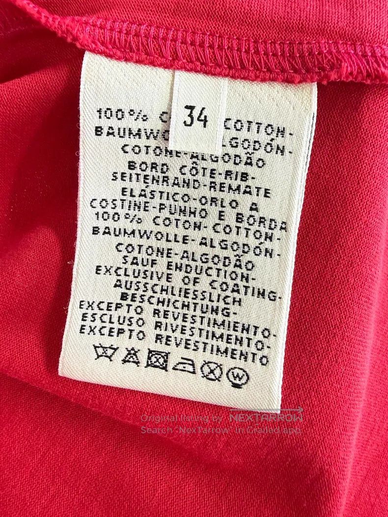 Hermes Hermes Ladies T-Shirt, Red Note Wing Print, Round Neck Sho Size XXS / US 00 / IT 34 - 5 Thumbnail