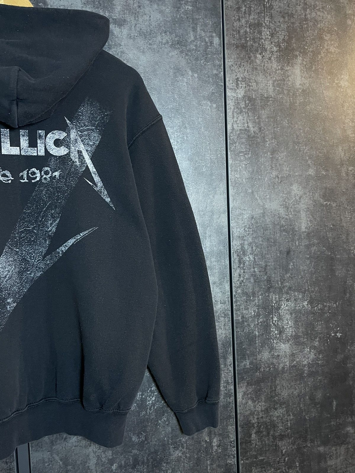 Band Tees Crazy Metallica Faded Black Zip Hoodie Big Logo Streetwear Size US M / EU 48-50 / 2 - 3 Thumbnail