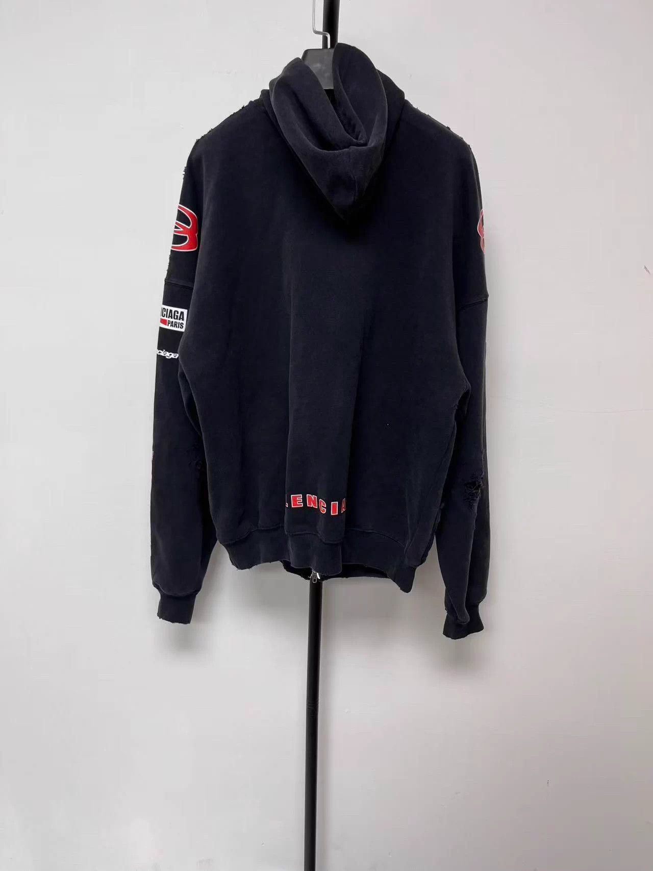 Balenciaga Balenciaga logo oversized zipper hoodie men's black size 1 Size US S / EU 44-46 / 1 - 2 Thumbnail