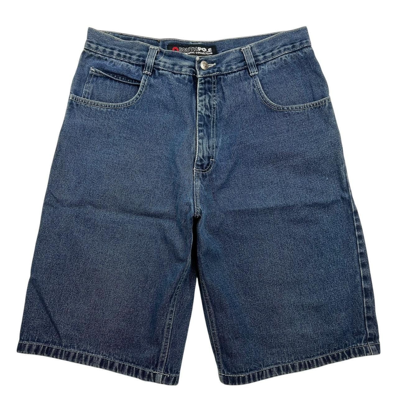Southpole Vintage Southpole Denim Embroidered Shorts / Jorts Waist 36 Size US 36 / EU 52 - 2 Thumbnail