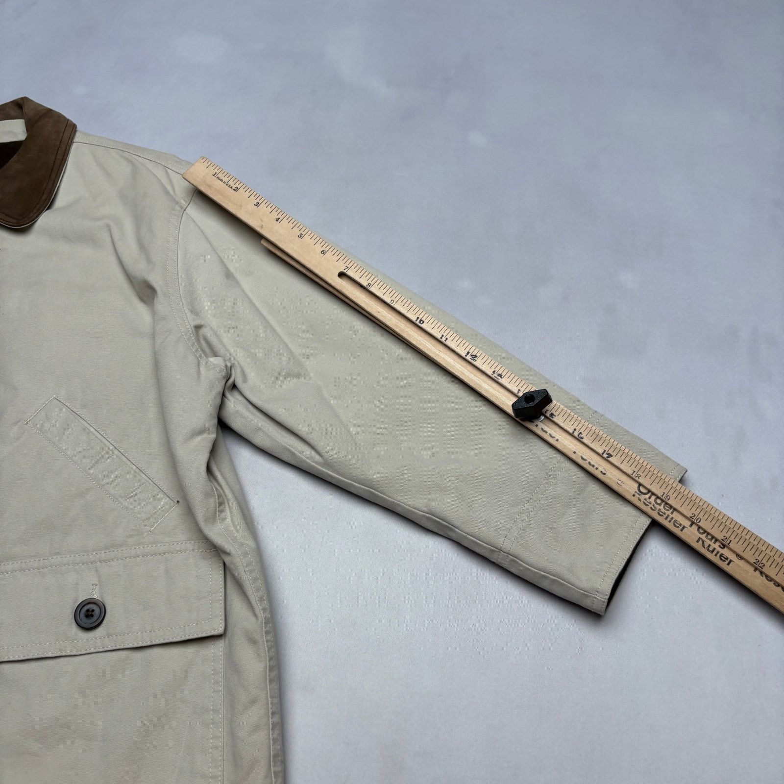 Gap Vintage Gap Field Chore Coat Quiltef Jacket Leather Collar Size US L / EU 52-54 / 3 - 7 Thumbnail