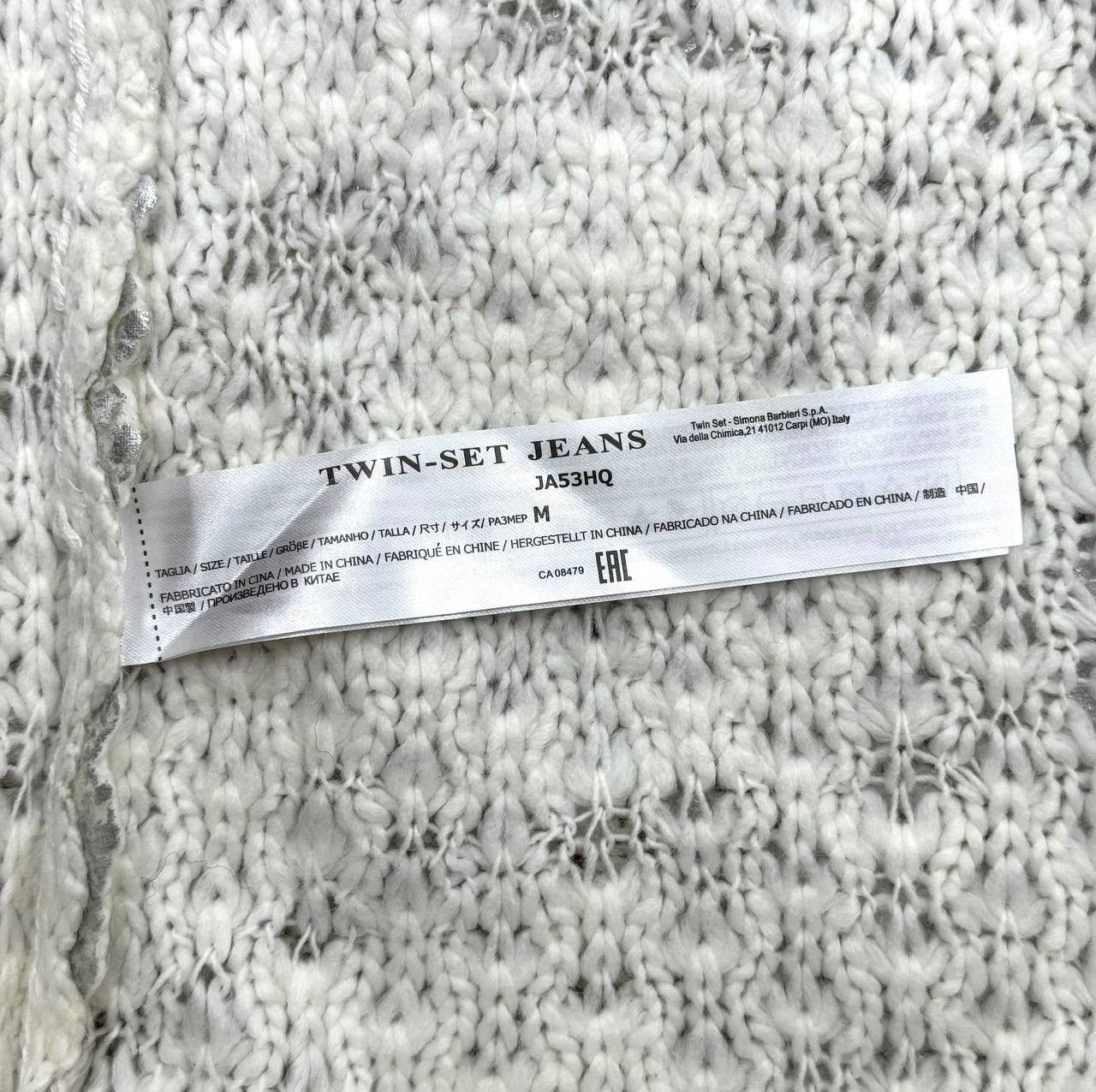 TWINSET Twinset Knit Sweater Acrylic-Wool Short Sleeve Metall Paint Size M / US 6-8 / IT 42-44 - 11 Thumbnail
