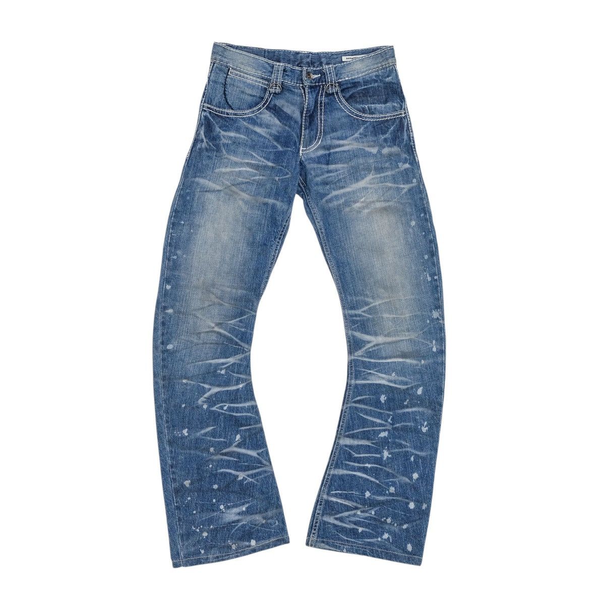 semanticdesign 2000s Semantic design j cut acid wash claw marks jeans Size US 29 - 1 Thumbnail