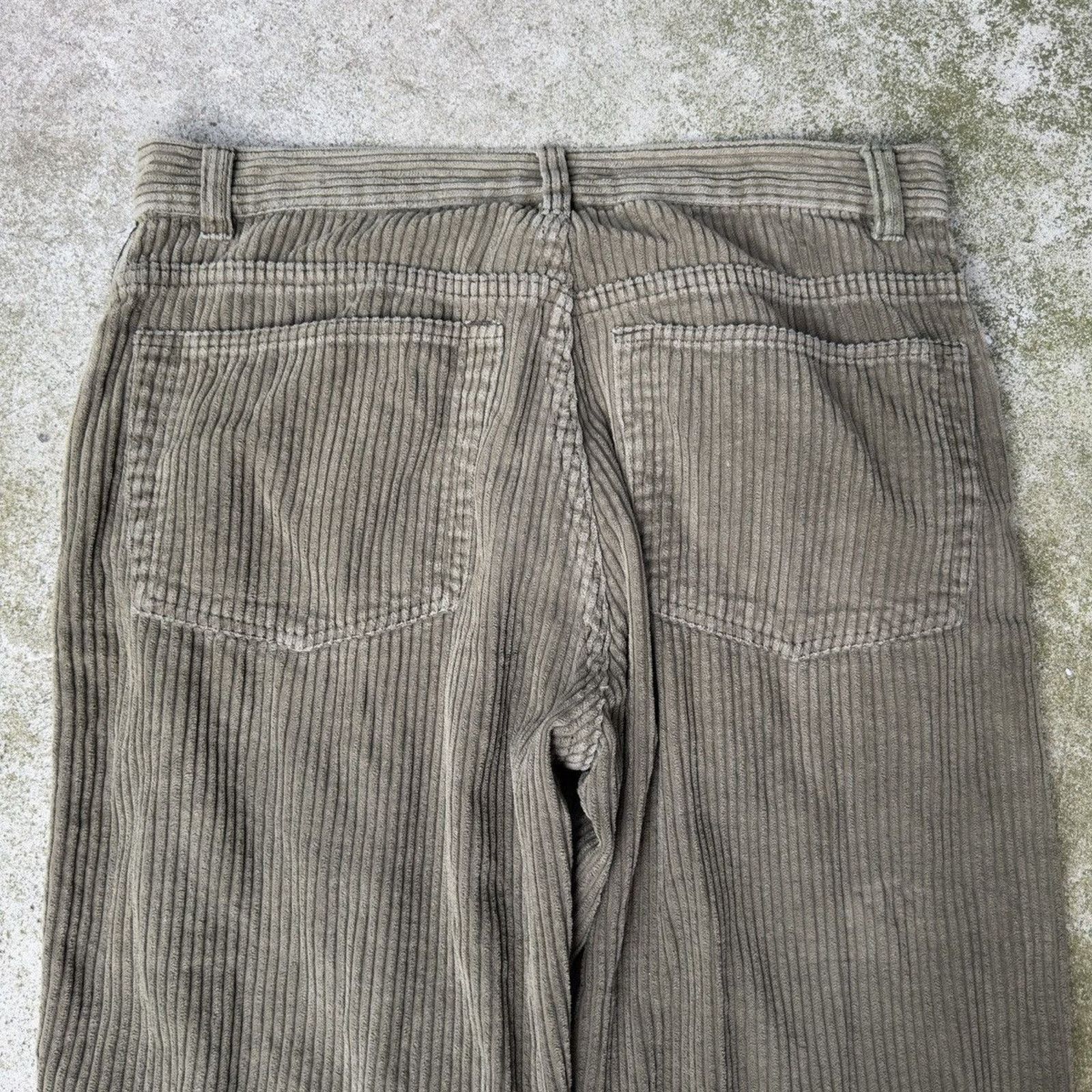 Vintage Y2K Utility Baggy Wide Leg Corduroy Pants ERD Grunge Skater Size US 34 / EU 50 - 4 Thumbnail