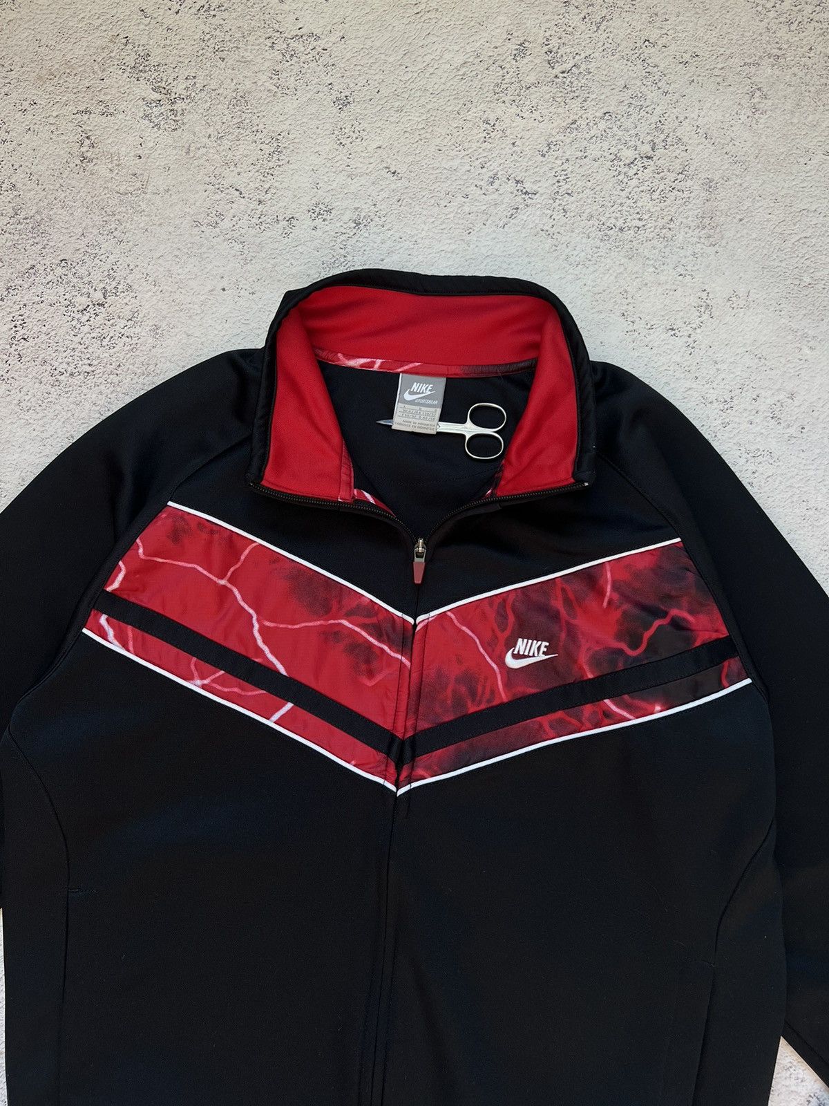 RARE Nike Vintage Track Top Lightning Printed tn shox style
