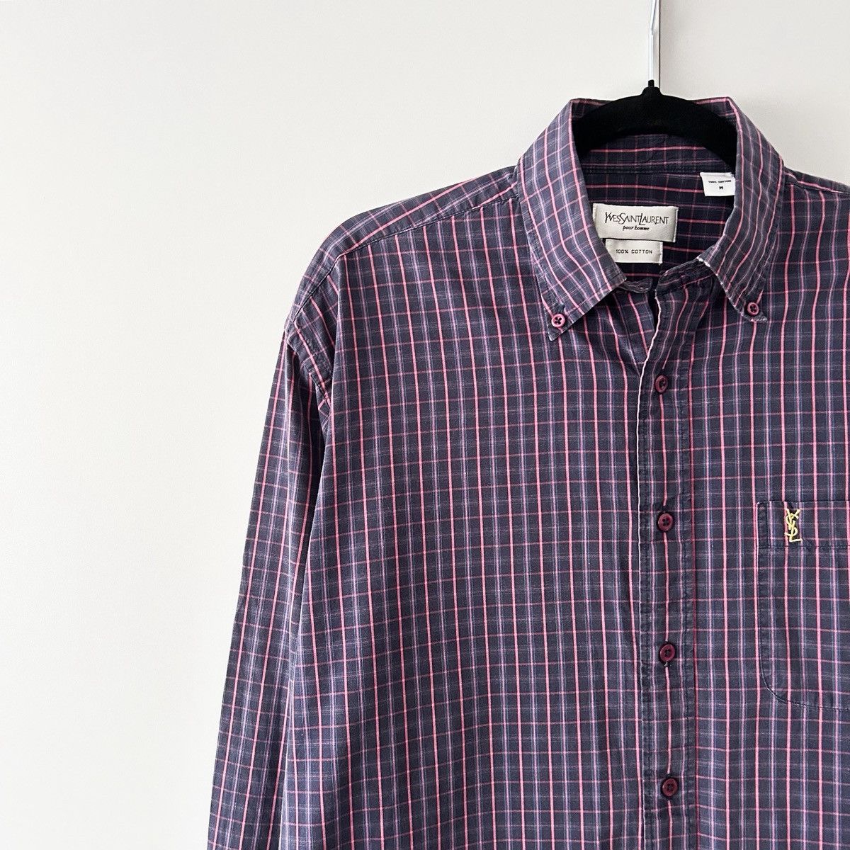 Yves Saint Laurent Yves Saint Laurent vintage shirt Size US M / EU 48-50 / 2 - 2 Thumbnail