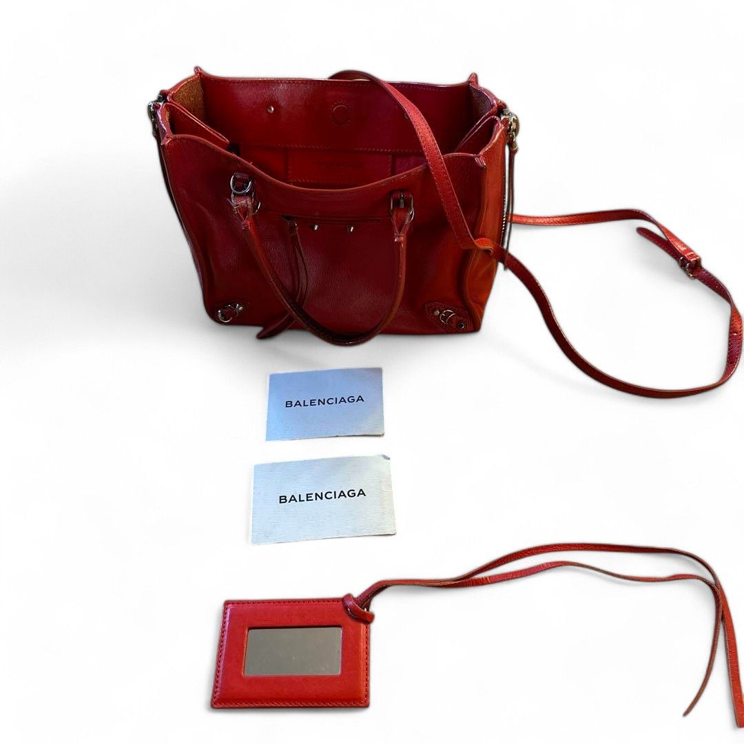 Balenciaga Balenciaga - Shoulder Bag Red Leather Handbag Size ONE SIZE - 4 Thumbnail