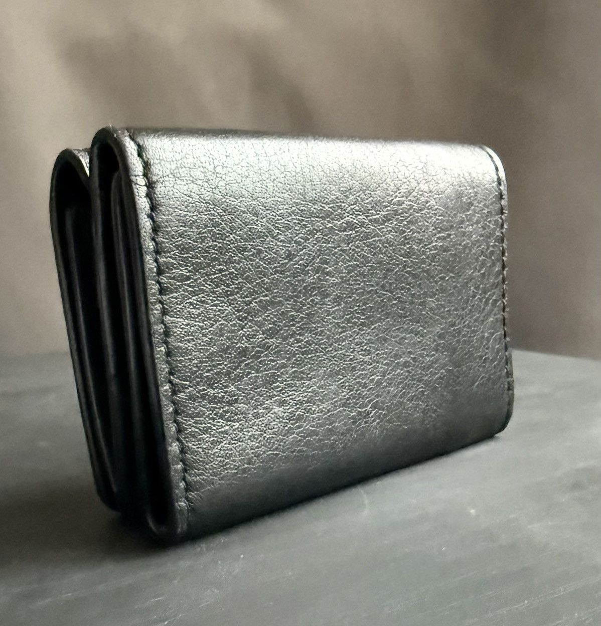 Balenciaga Balenciaga Spellout Compact Trifold Wallet Size ONE SIZE - 7 Thumbnail