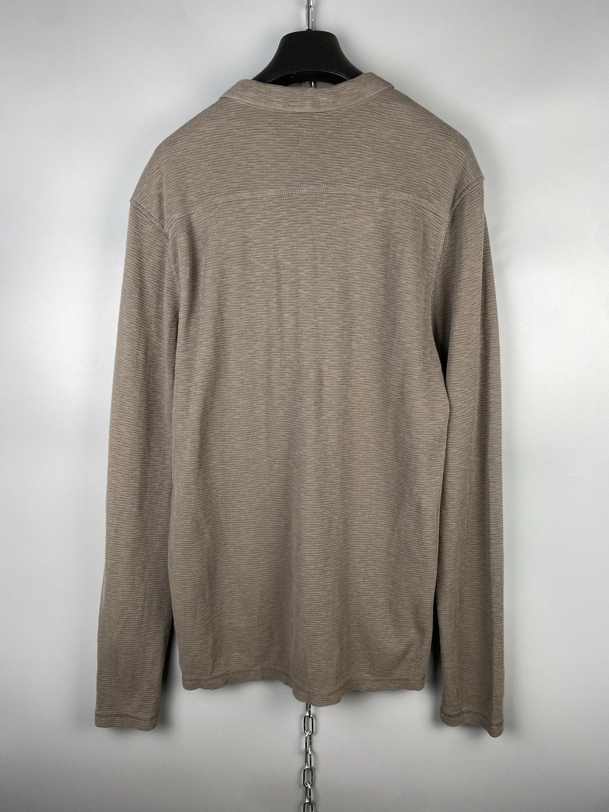 Allsaints Allsaints Cotton Waffle Knit Casual Clash Polo Shirt Size US M / EU 48-50 / 2 - 10 Thumbnail