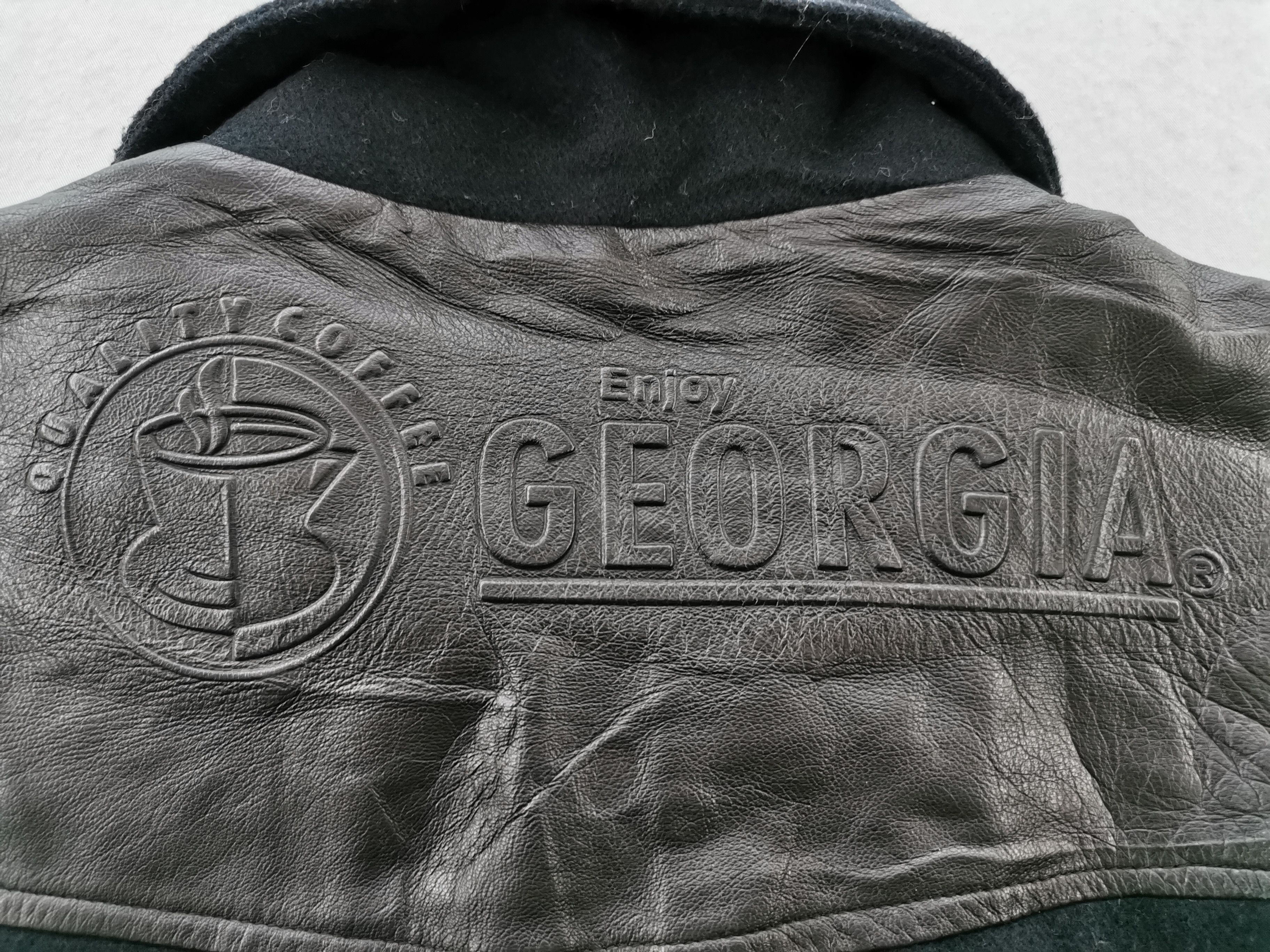 Vintage Vintage 90's Georgia Suntory Coffee Stadium Quilted Wool Size US XL / EU 56 / 4 - 5 Thumbnail