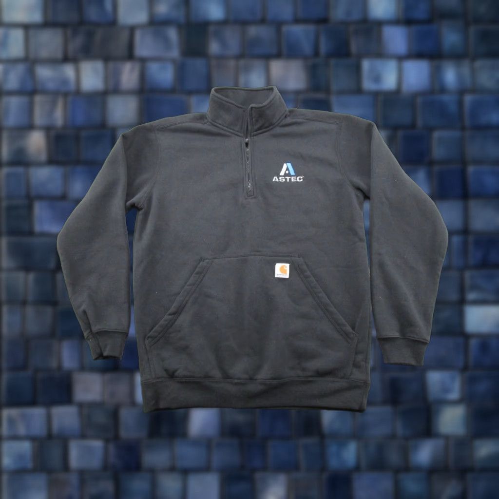 Carhartt Carhartt Sweatshirt XL Black 1/4 Zip Mock Neck Mens Midweight Pullover 1/4 Zip All Seasons Logo Zipper Size US XL / EU 56 / 4 - 1 Thumbnail