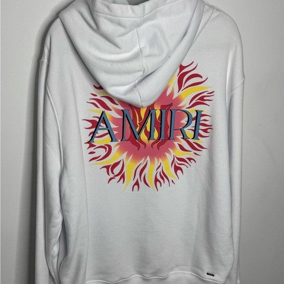 Amiri Amiri Sun Logo Print Hoodie White Multi Men’s Large Size US L / EU 52-54 / 3 - 9 Thumbnail