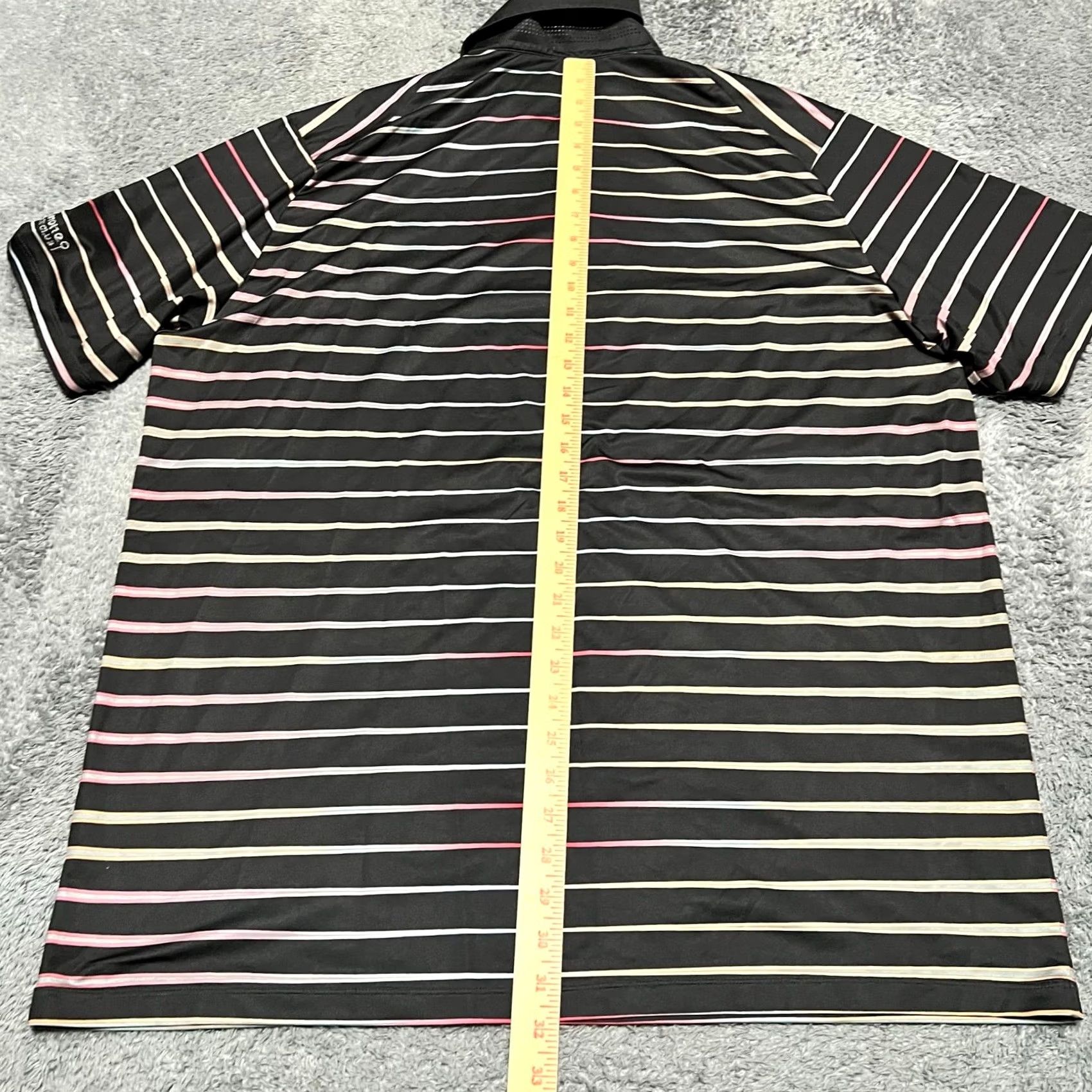 Nike Nike Tiger Woods Polo Shirt Mens XL Black Striped Golf Performance Dri Fit Size US XL / EU 56 / 4 - 7 Thumbnail