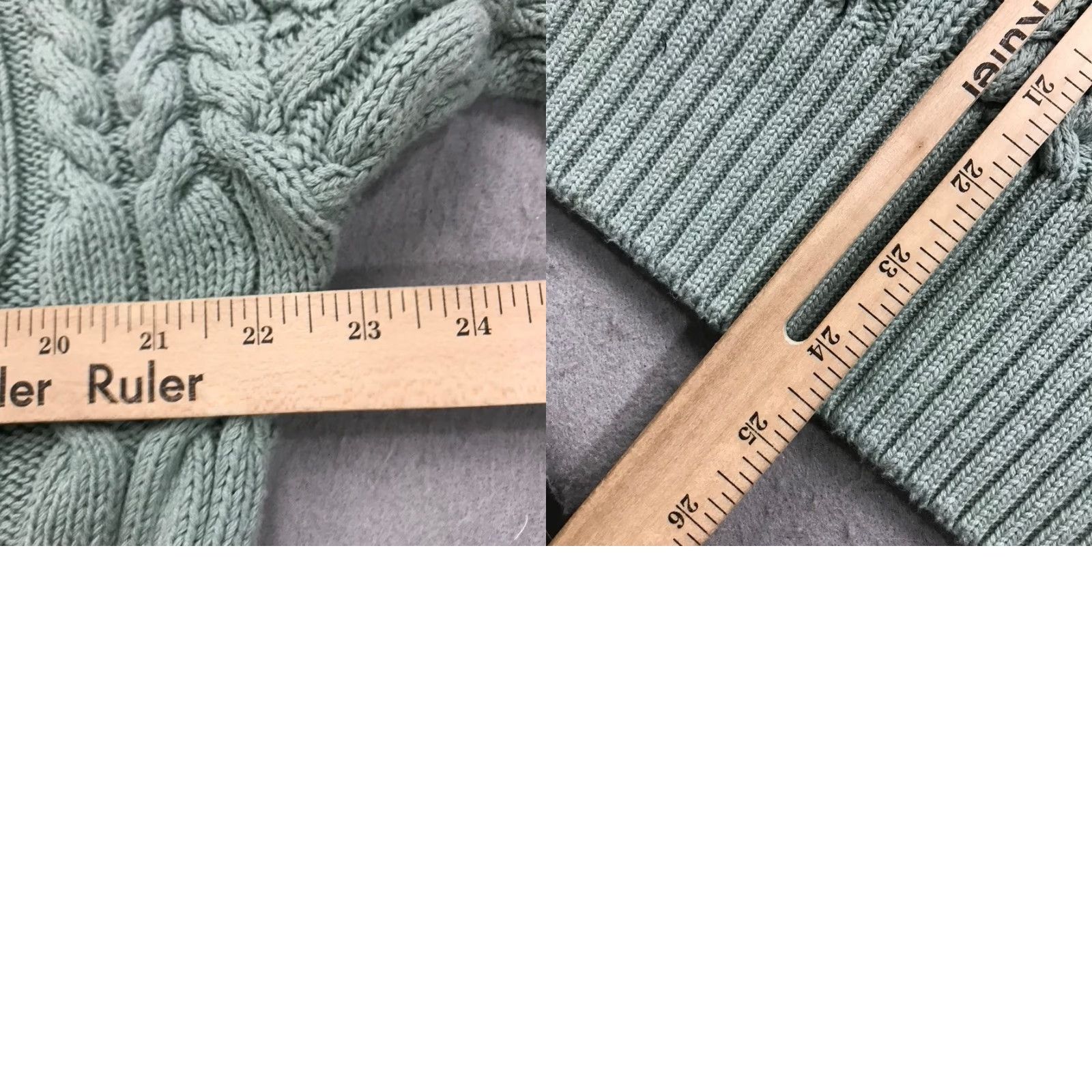 Vintage VINTAGE Tricots St Raphael Sweater Adult XL Green Cable Knit Fisherman Crewneck Mens Size US XL / EU 56 / 4 - 8 Thumbnail
