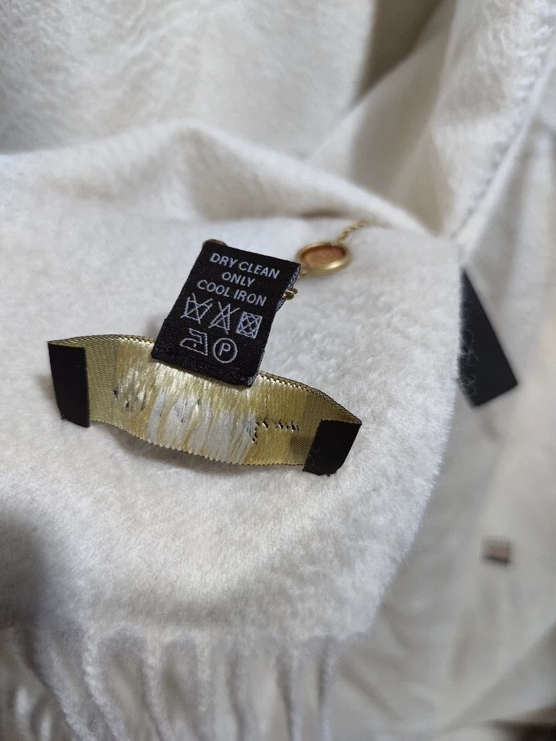Loro Piana LORO PIANA Cashmere scarf, pure white, made in Italy Size ONE SIZE - 3 Thumbnail