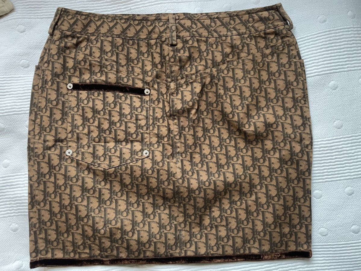 Dior CHRISTIAN DIOR MONOGRAM OBLIQUE SKIRT Size 27" / US 4 / IT 40 - 4 Thumbnail