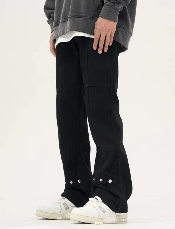 Japanese Brand × Jean High Street Washed Hip Hop Straight Breasted Bootcut Jeans Size US 32 / EU 48 - 2 Thumbnail