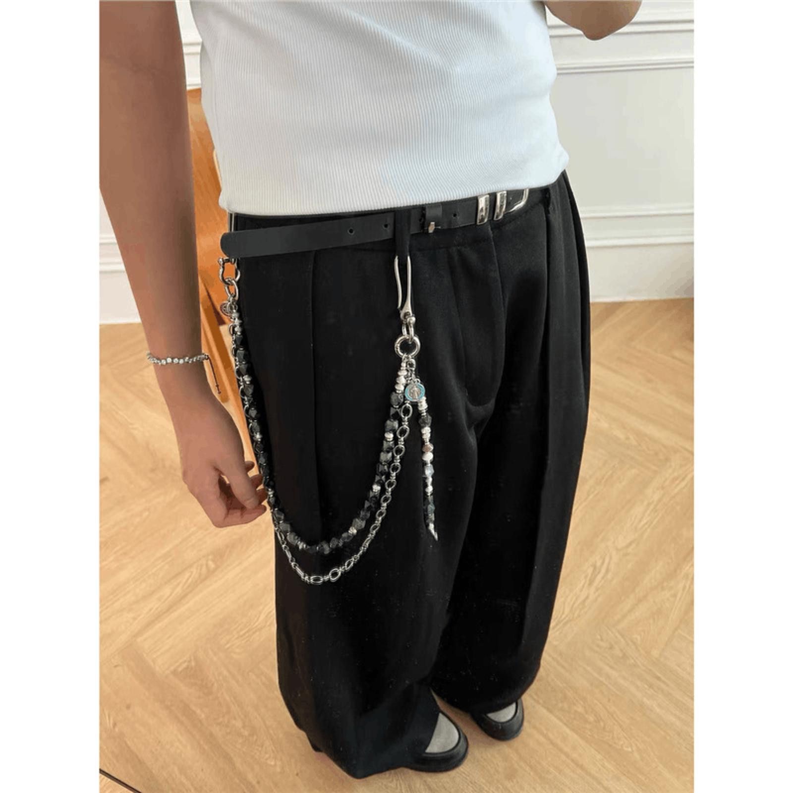 Jewelry Double Layered Chain Wallet Size ONE SIZE - 4 Thumbnail