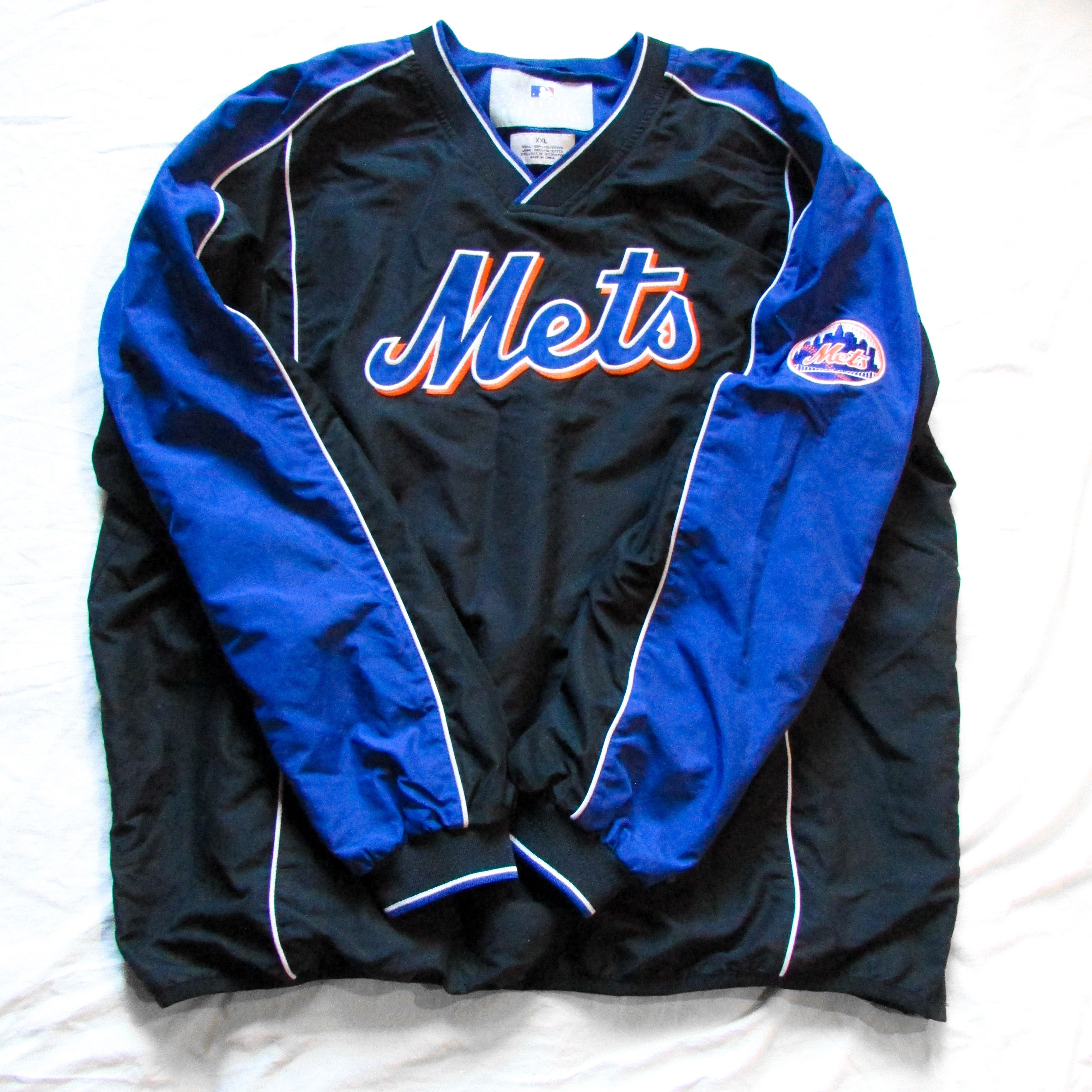 Vintage NEW YORK METS MLB pullover windbreaker