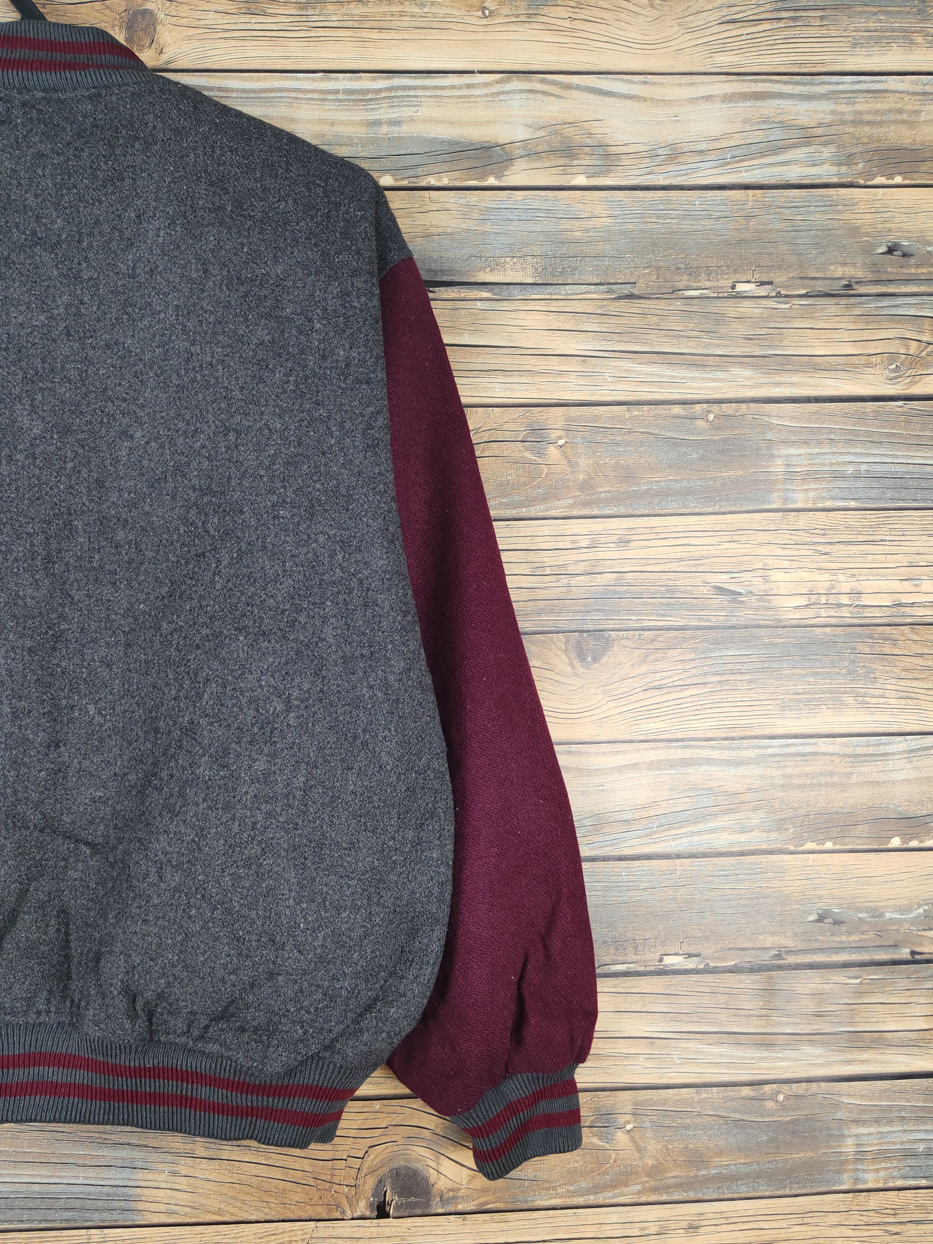 Japanese Brand B.V.D Dark Gray vintage Varsity Jackets #W1075 Size US L / EU 52-54 / 3 - 10 Thumbnail