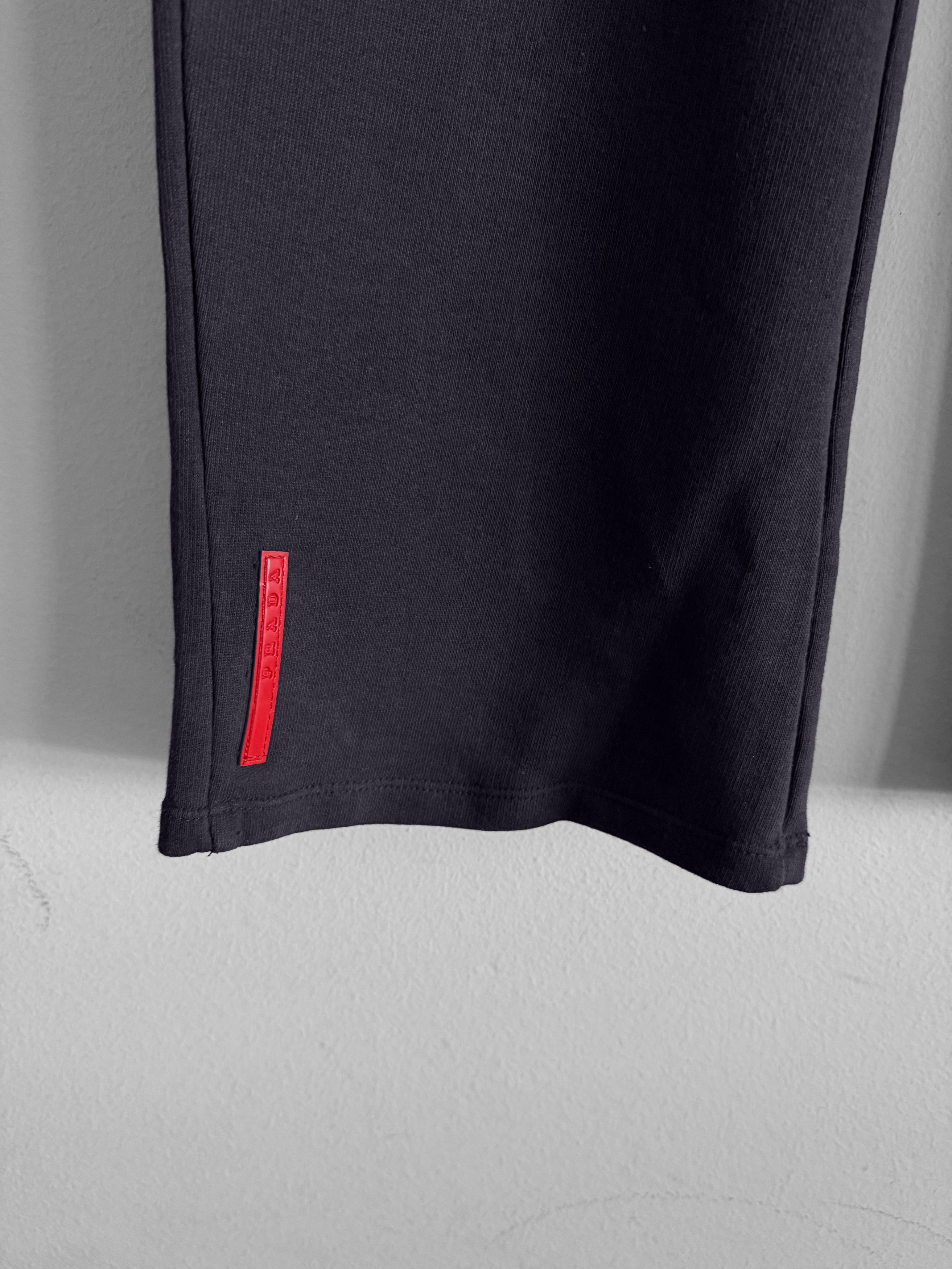 Prada Red Logo Tab Wide Sweatpants Size US 32 / EU 48 - 8 Thumbnail