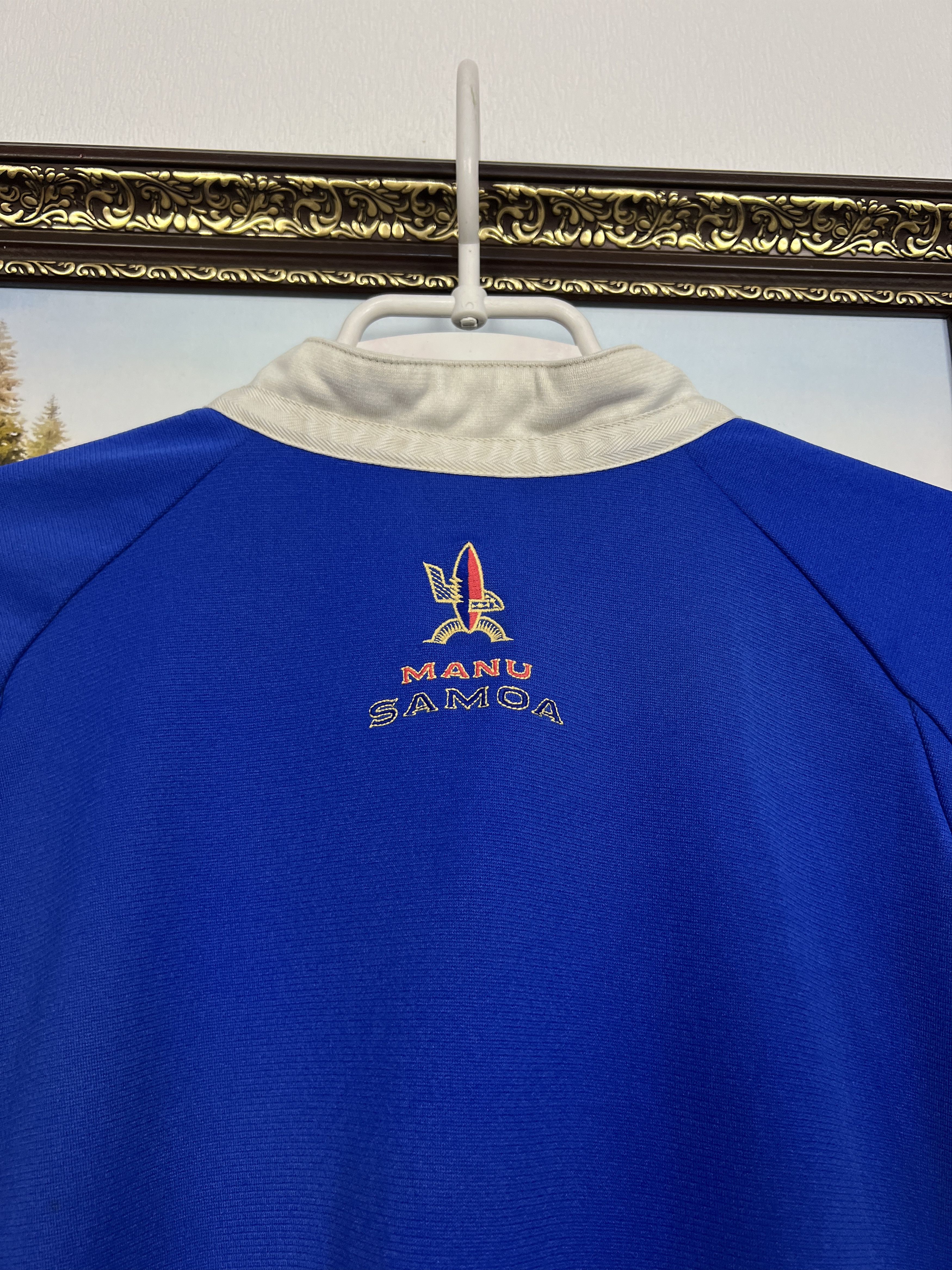 Adidas Vintage Manu Samoa Rugby Union Jersey Trikot Shirt Rare Size US L / EU 52-54 / 3 - 10 Thumbnail