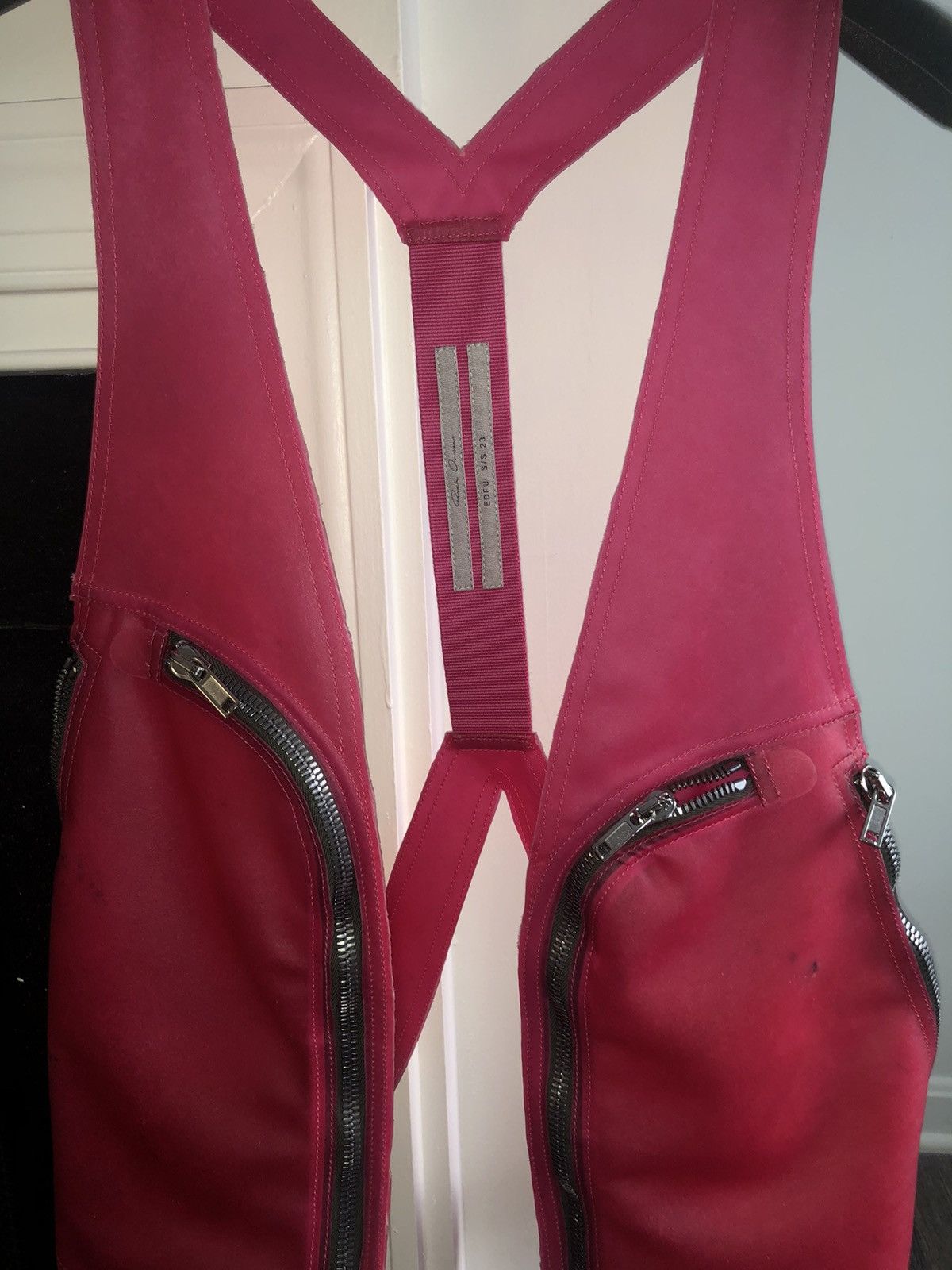 Rick Owens × Rick Owens Drkshdw RICK OWENS Pink Bauhaus Vest New Translucent Size US L / EU 52-54 / 3 - 5 Thumbnail