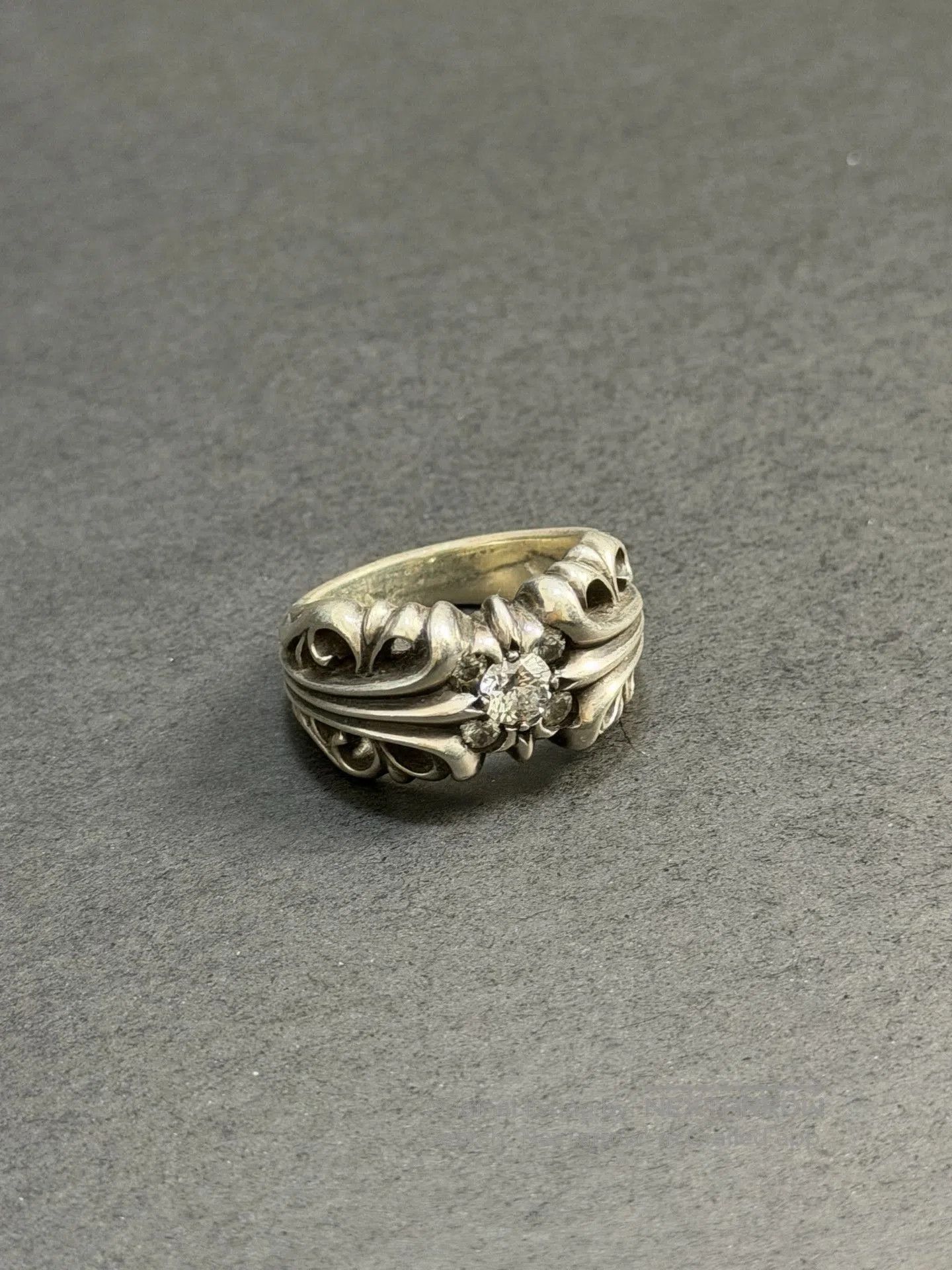 Chrome Hearts Chrome Hearts K&T Five Diamond Ring. Size ONE SIZE - 2 Thumbnail