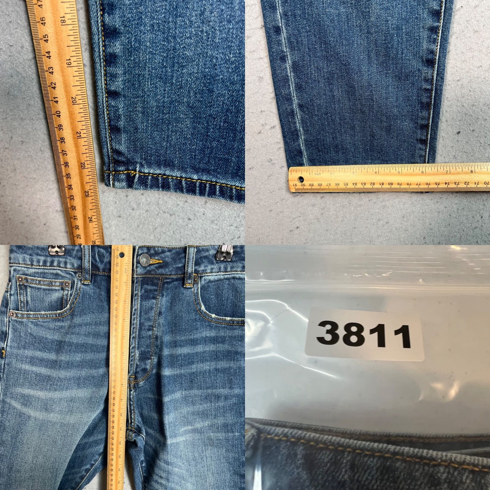 6397 6397 Womens Jeans Cropped 25 5-Pocket Denim Blue High Rise Regular In Italy - Adult Womens Size 42" / US 20 - 8 Thumbnail