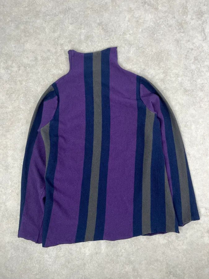 Emporio Armani 1990s Emporio Armani Purple Lined Turtleneck Sweater Size US S / EU 44-46 / 1 - 6 Thumbnail