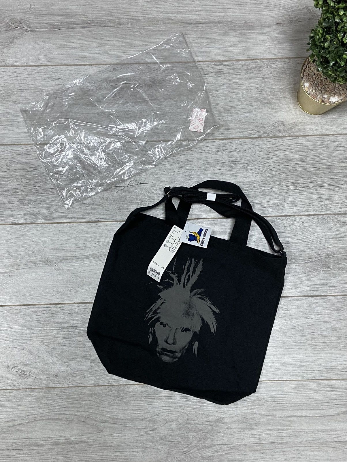 Kaws × Uniqlo Kaws Andy Warhol Tote shoulder Bag shopper Size ONE SIZE - 3 Thumbnail