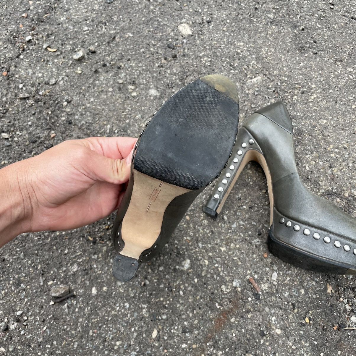 Vince Camuto 36.5 Vince Camuto heels platform rock Leather Pumps chrome Size US 6.5 / IT 36.5 - 9 Thumbnail