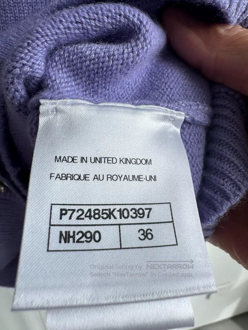 Chanel Chanel 22p purple knitted cardigan short sleeves Size XS / US 0-2 / IT 36-38 - 5 Thumbnail