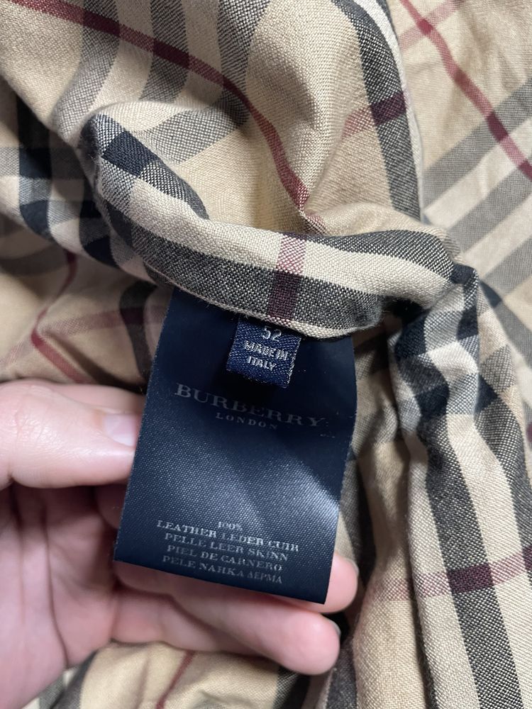 Burberry Vintage Burberry Leather Jacket Size US L / EU 52-54 / 3 - 5 Thumbnail