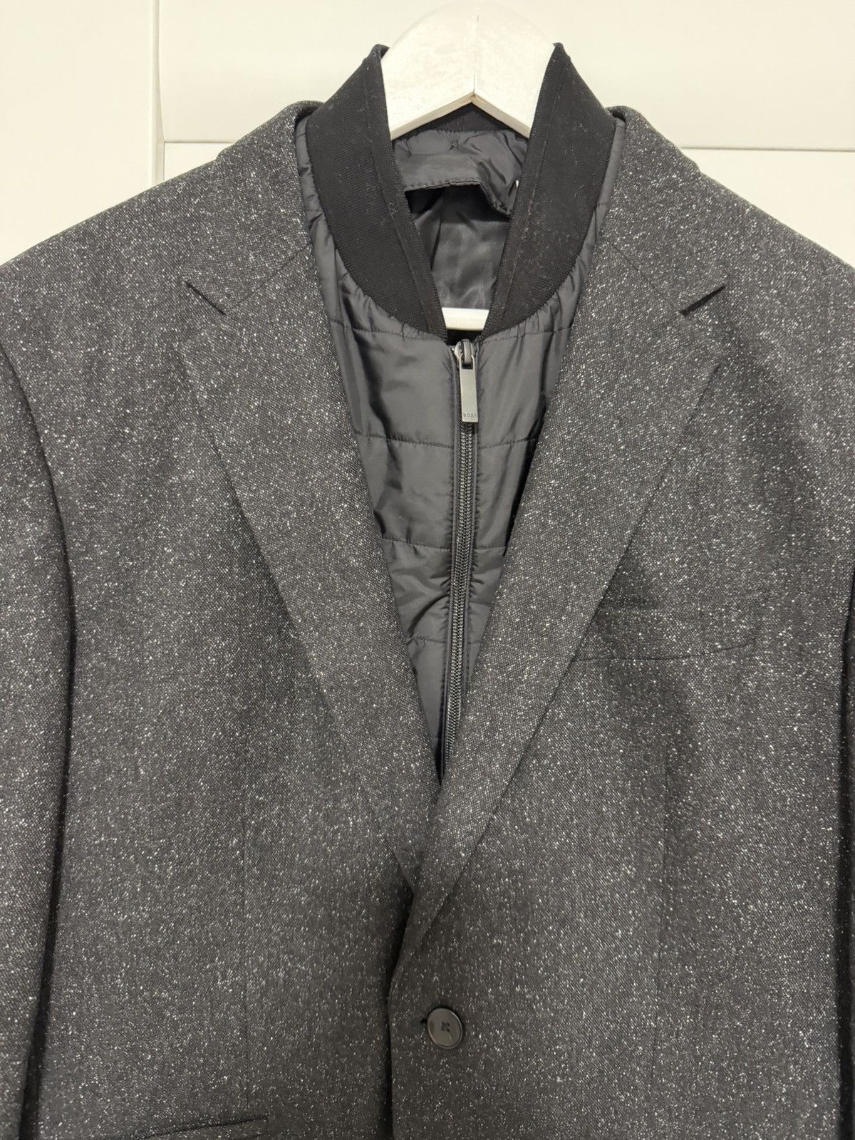 Hugo Boss Hugo Boss Zip Wool Blazer Jacket Size 52 Size 50S - 6 Thumbnail