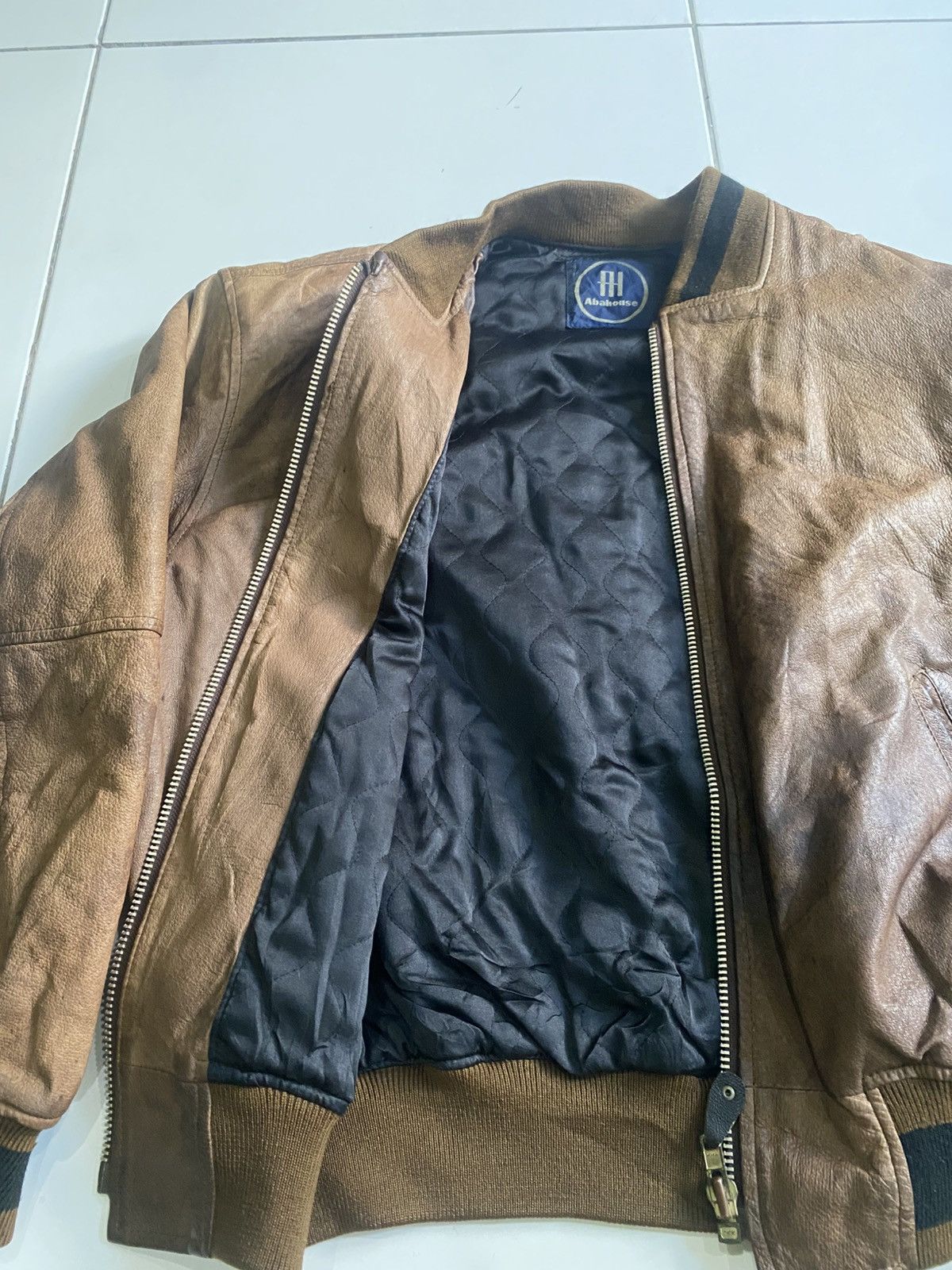 ABAHOUSE Vintage Abahouse international CompanyLeather Bomber jackets Size US L / EU 52-54 / 3 - 6 Thumbnail