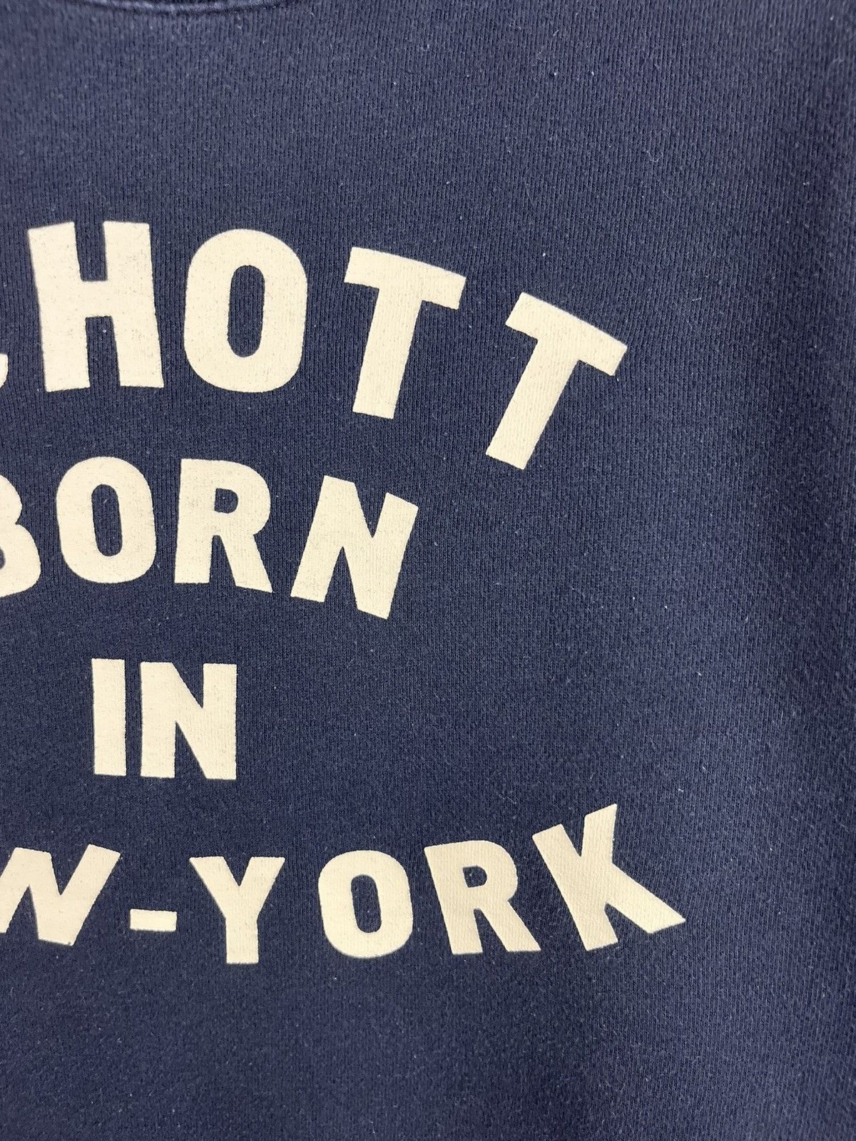 Schott × Vintage Vintage Schott born in New York sweatshirt spellout crewneck Size US XL / EU 56 / 4 - 9 Thumbnail