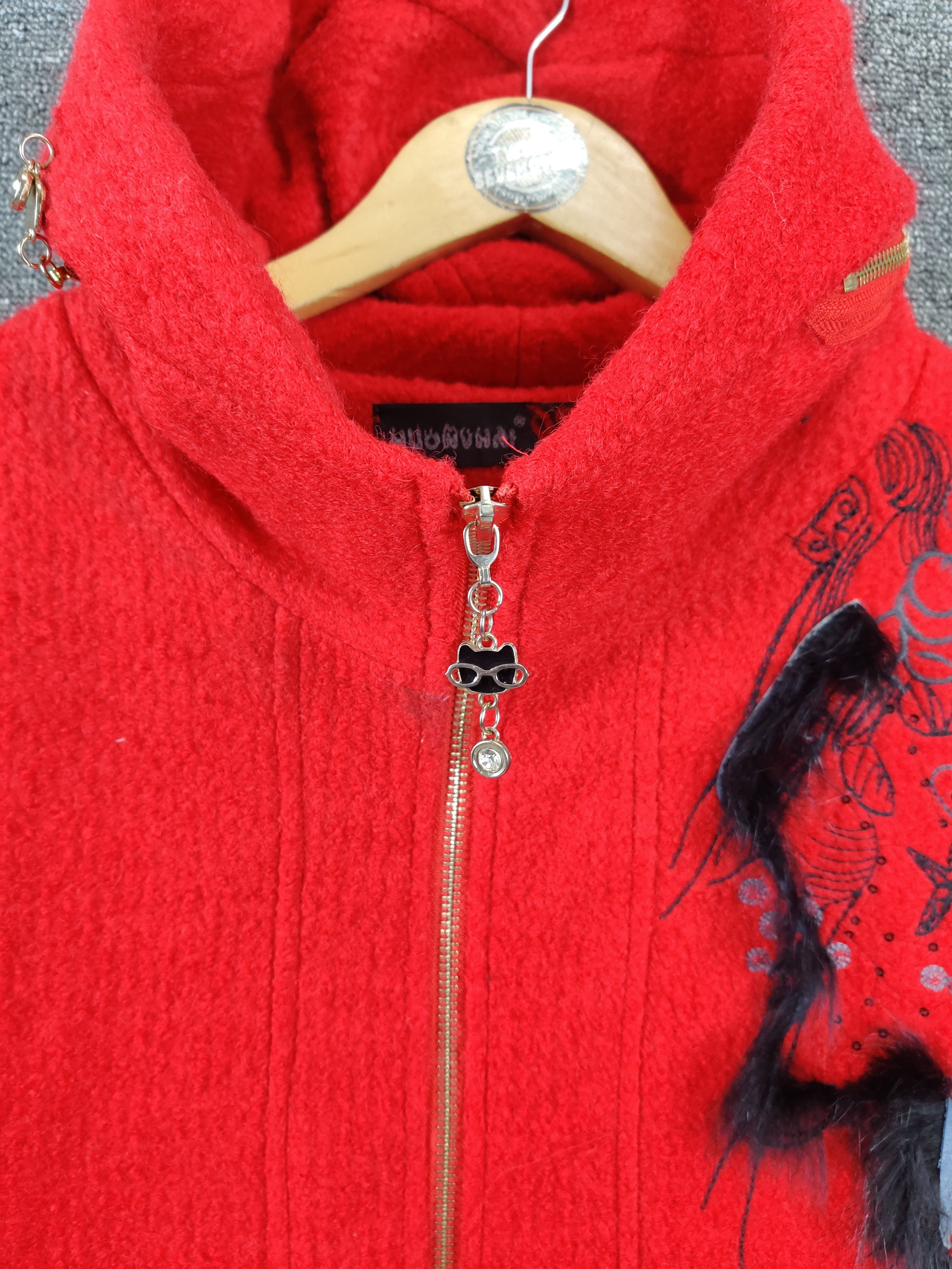 Japanese Brand Vintage Muonumai Wool Long Coat Jacket Nice Design Size US XL / EU 56 / 4 - 10 Thumbnail