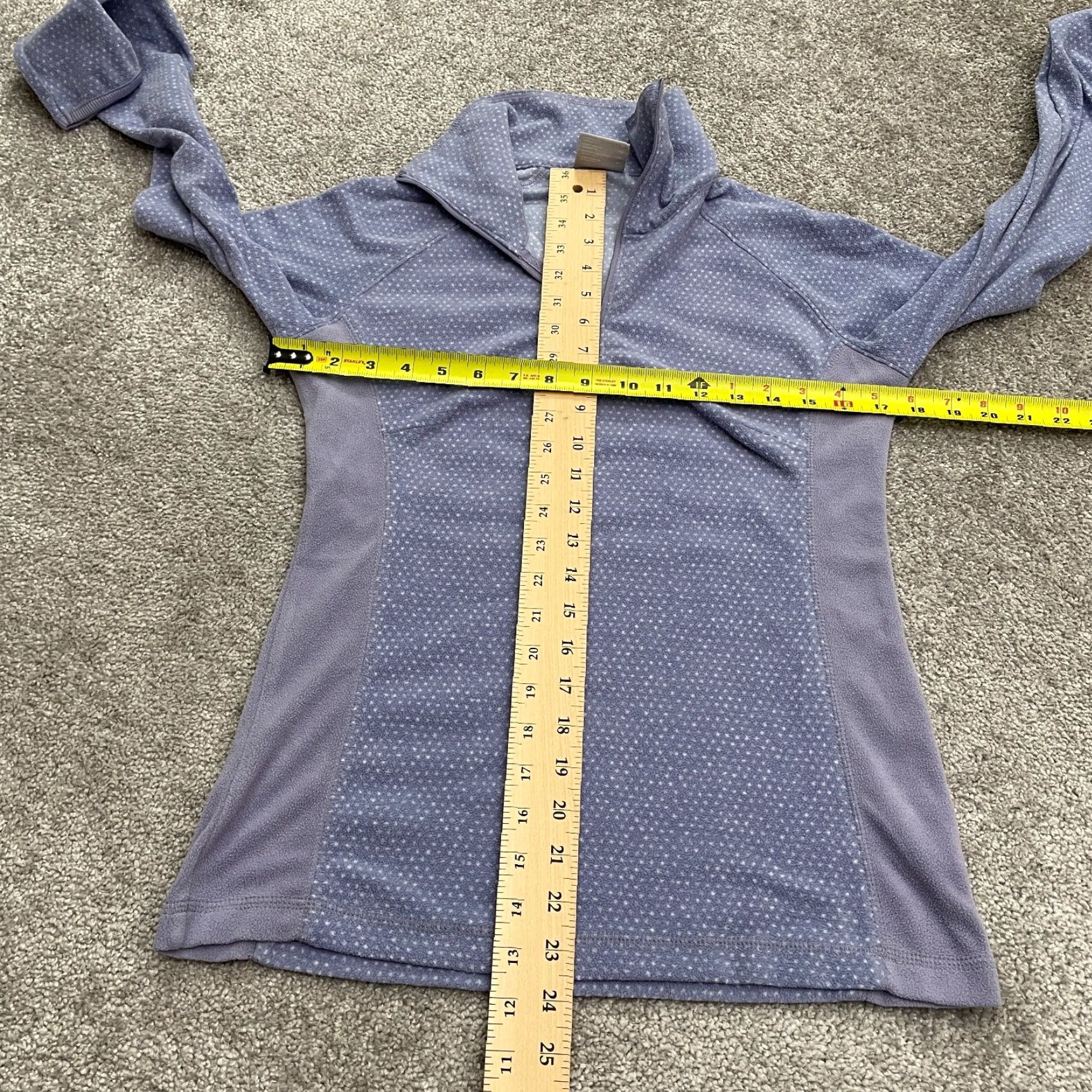 Vintage Columbia Lightweight Fleece Jacket Womens XS Purple Lavender 1/4 Zip Raglan Hike Shirt Size XS / US 0-2 / IT 36-38 - 7 Thumbnail