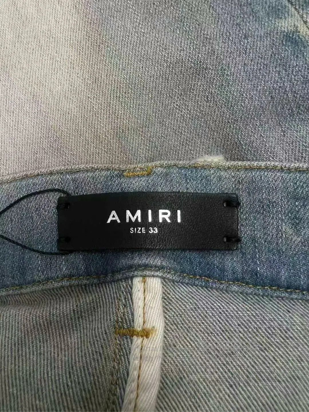 Amiri amiri embroidered logo denim pants. Size US 33 - 4 Thumbnail