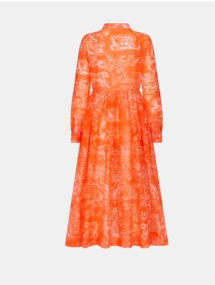 o1w1db10924 Mid-Length Dress in Orange
