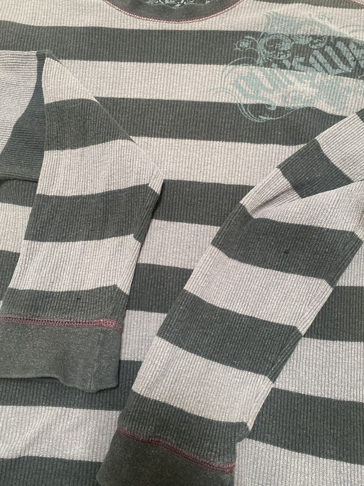 Quiksilver Vintage Quiksilver Striped Long Sleeve Waffle Knit Y2K L Size US L / EU 52-54 / 3 - 9 Thumbnail