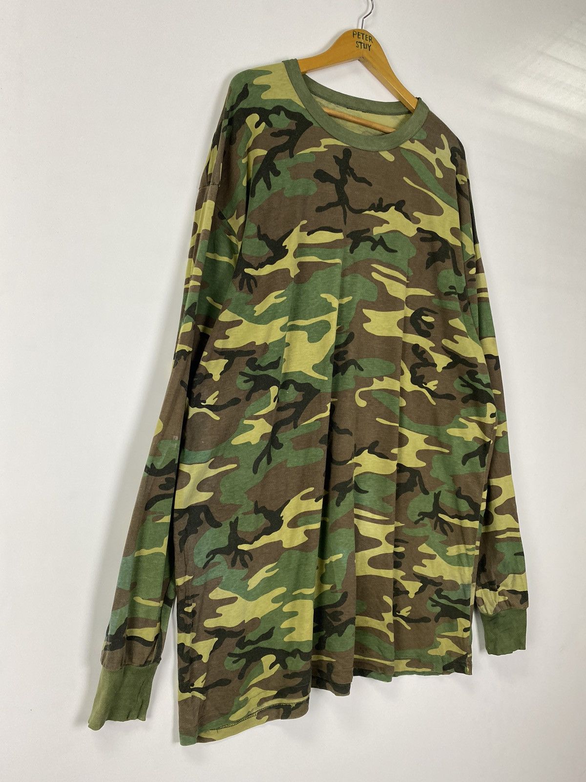 Vintage Vintage Army Long Sleeve Shirt Size US XL / EU 56 / 4 - 4 Thumbnail