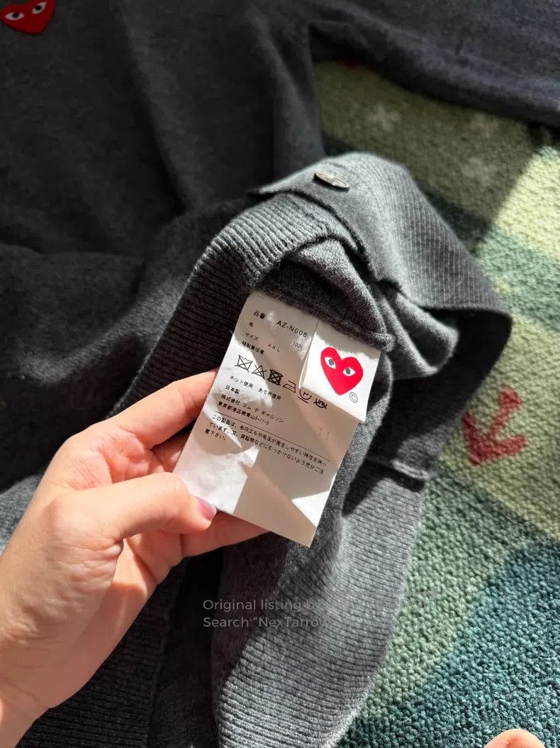 Comme des Garcons Comme Des Garcons Classic Wool Sweater Cardigan Size XXL / US 16-18 / IT 52-54 - 4 Thumbnail