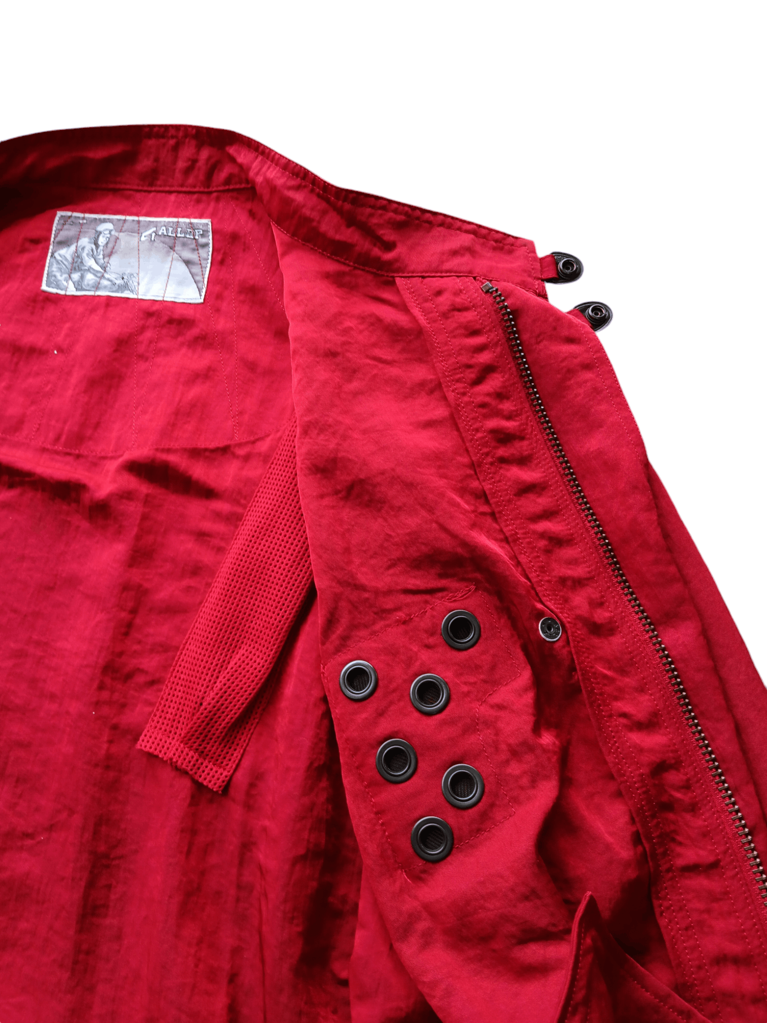 Vintage 😍RARE😍VINTAGE GALLOP MOTORCYCLES RED BOMBER NYLON JACKET Size US XL / EU 56 / 4 - 5 Thumbnail