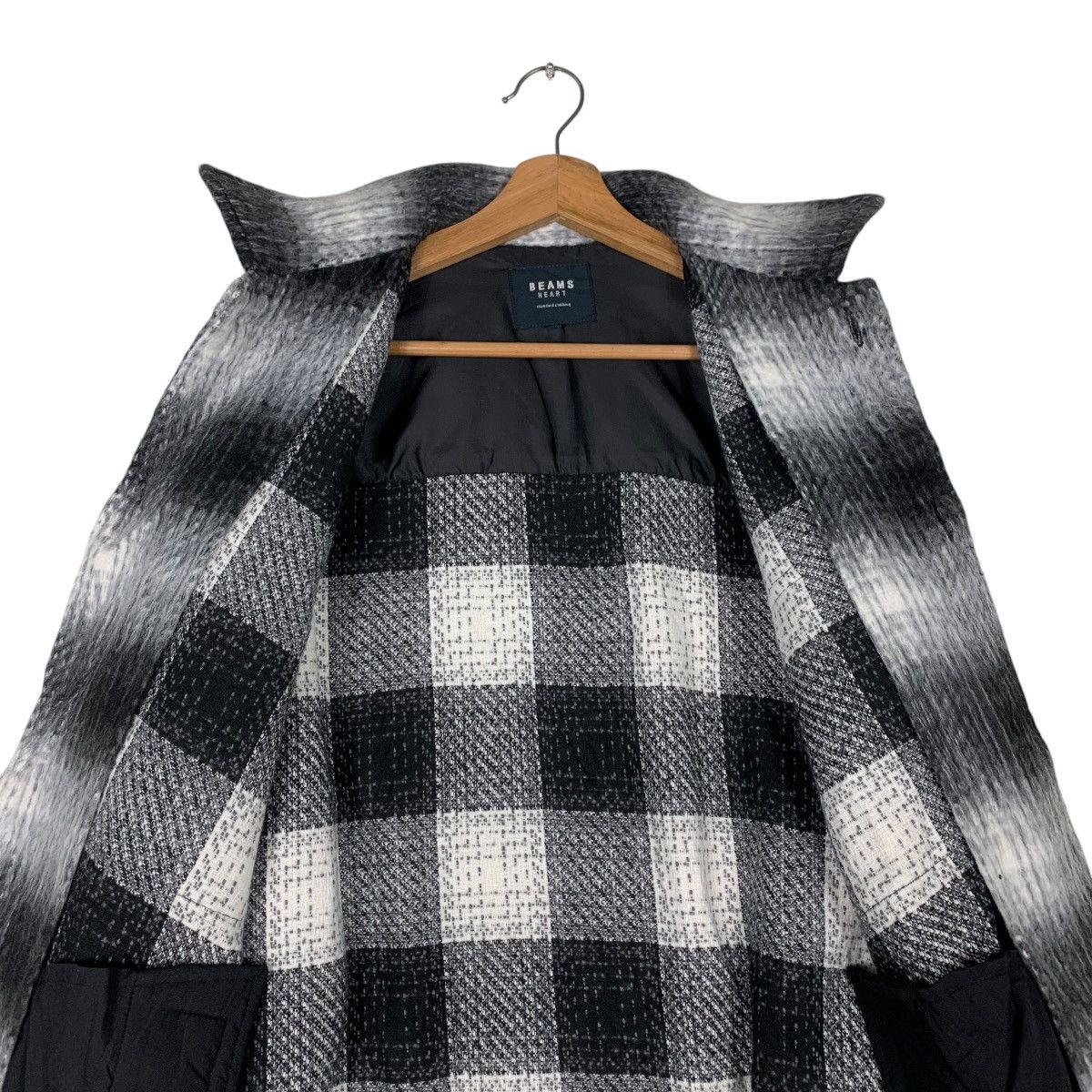 Beams Plus BEAMS HEART Shadow Plaid Flannel #1422-C64 Size US M / EU 48-50 / 2 - 12 Thumbnail