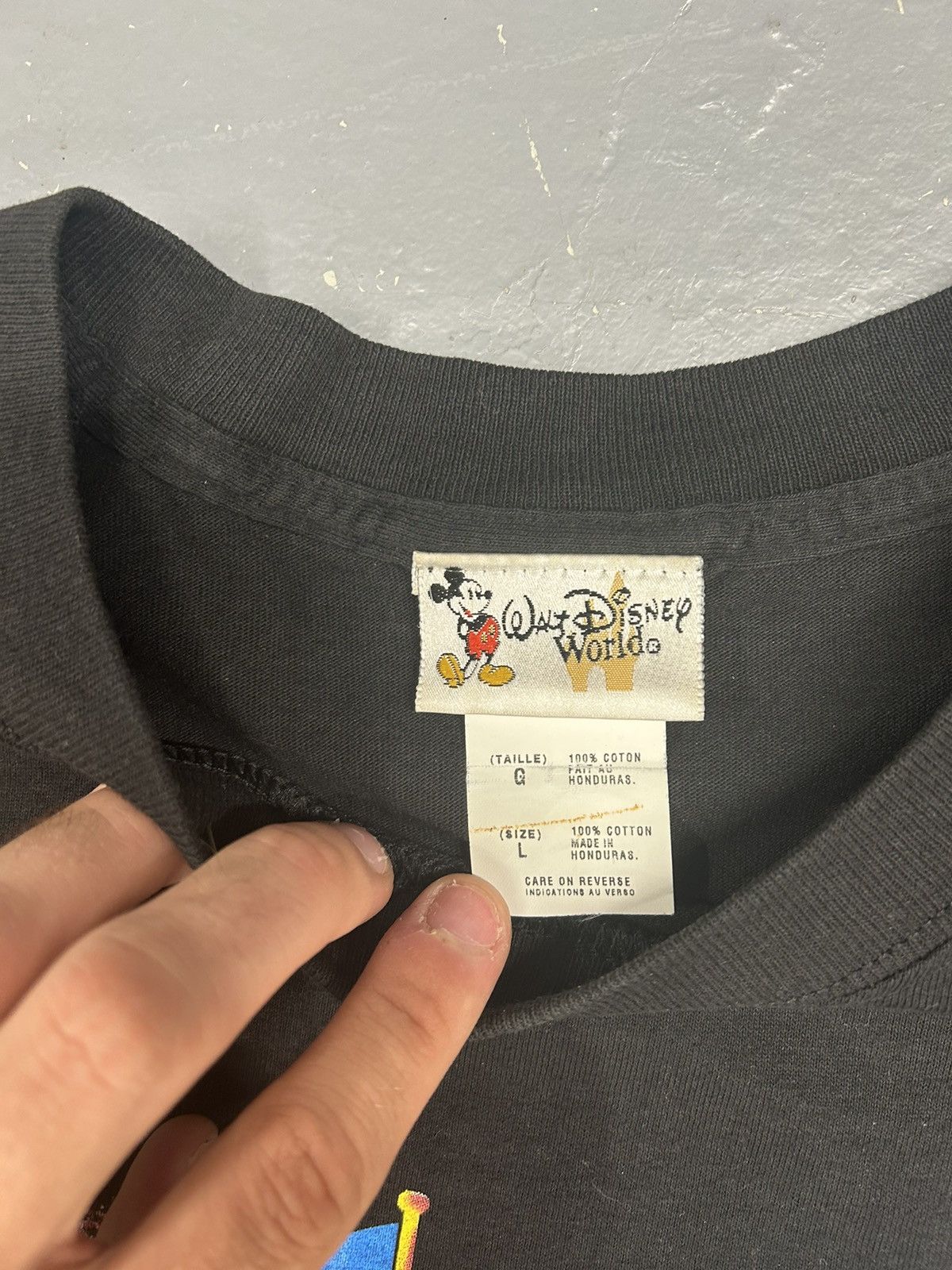 Disney Crazy Vintage Y2K Walt Disney World Black Graphic Tee Shirt Size US L / EU 52-54 / 3 - 3 Thumbnail