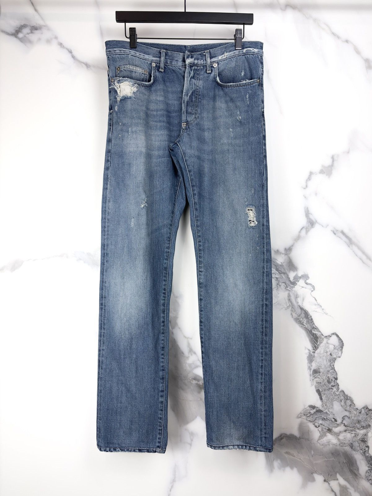Dior × Kris Van Assche SS08 Dior Homme Light Wash Skinny Jeans